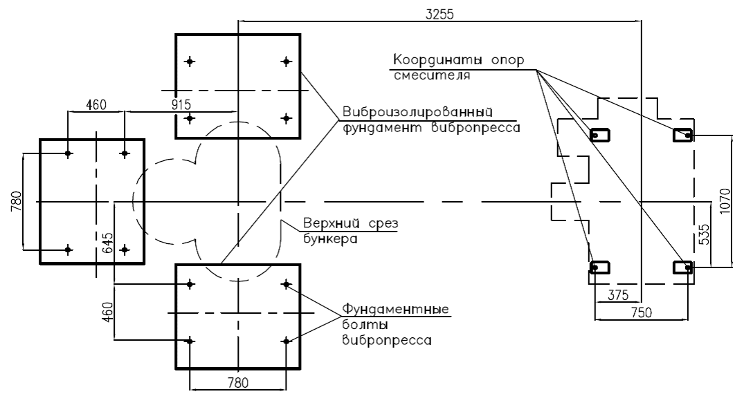План фундамента ТриКондор-350-ТБ